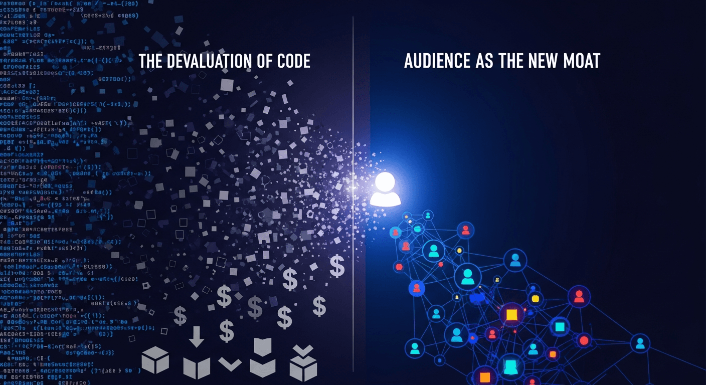 2026 : l'année où coder est devenu cheap et l'audience est devenue le vrai avantage