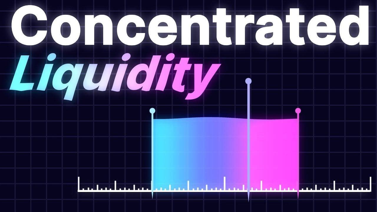 Concentrated liquidity — providing liquidity within a specific price range instead of spreading it from zero to infinity