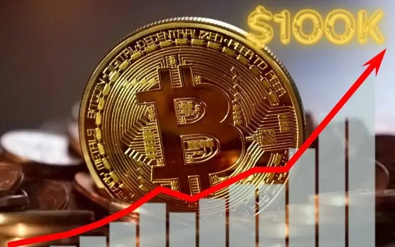 Bitcoin cruzando los $100.000 — un hito psicológico que fue noticia mundial