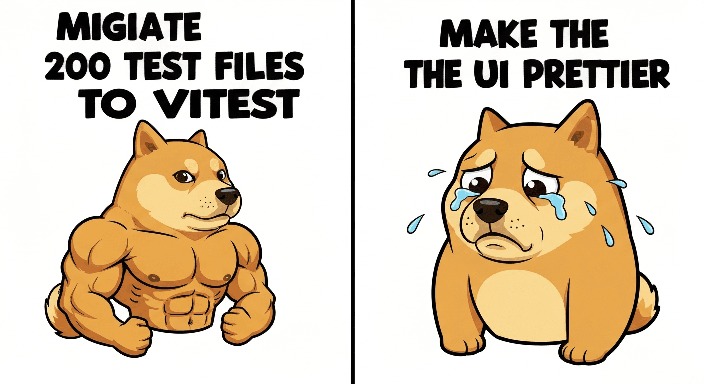 Ralph tasks vs Human tasks - Buff Doge vs Cheems meme